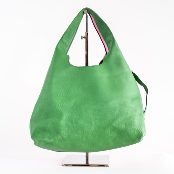 3.1 Phillip Lim Accessories Two-Toned Prism Tote Bag Pink Green $595 - Picture 8 of 15